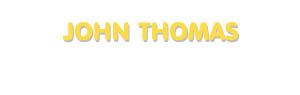 Der Vorname John Thomas